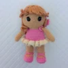 Boneca Amigurumi Bailarina (Mini Mim Criança) - frente