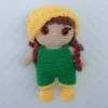 Boneca Amigurumi Joaquina (Mini Mim Criança)