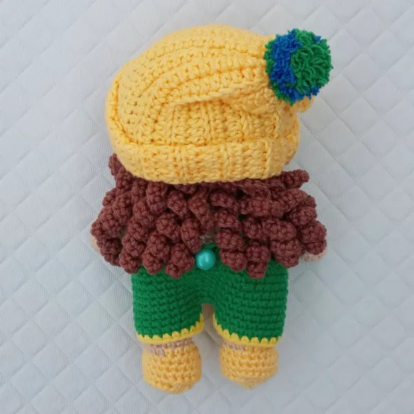 Boneca Amigurumi Joaquina (Mini Mim Criança)