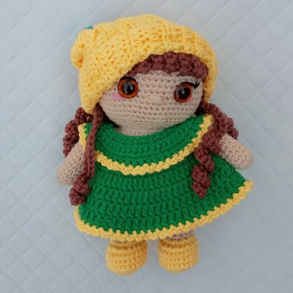 Boneca Amigurumi Joaquina (Mini Mim Criança)