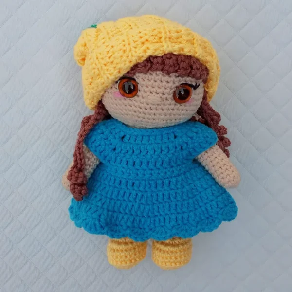 Boneca Amigurumi Joaquina (Mini Mim Criança)