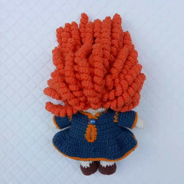 Boneca Amigurumi Merida (Mini Mim Criança)